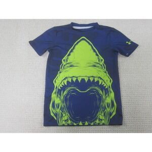 Under‎ Armour Shirt Boys Large Youth Blue Sports Athlete Training Work Out